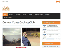 Tablet Screenshot of centralcoastcyclingclub.com.au
